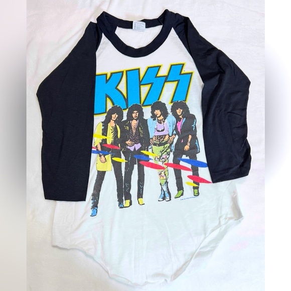 Vintage KISS “Asylum” World Tour 1985-‘86 Original 80s Concert T-Shirt SMALL - Picture 1 of 7